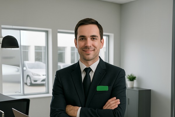 Lukas from Comfort Transfers smiling with arms crossed.